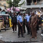 CP Olohundare Jimoh leads officers in the arrest of a suspected 55-year-old Samsideen Oladiti for murder and assault in Lagos State. Source: Lagos Police Command