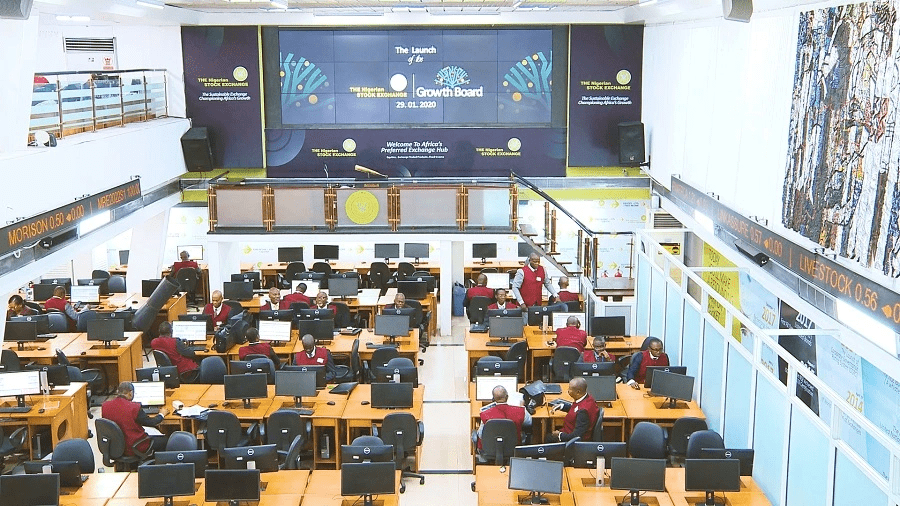 Trading floor of the Nigerian Stock Exchange
