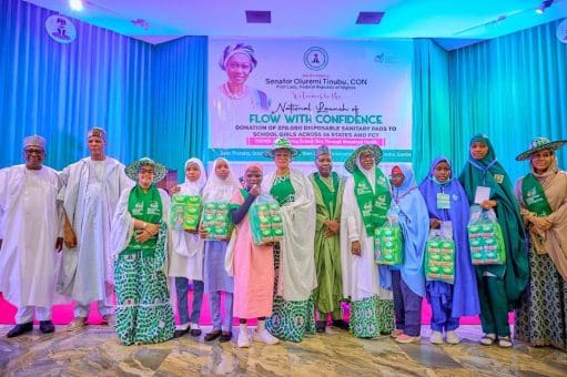 Oluremi Tinubu Launches Menstrual Hygiene Drive for Schoolgirls