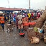 A section of the popular Mile 12 Market in Lagos, Nigeria.