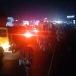 Kara Bridge accident gridlock on Thursday night