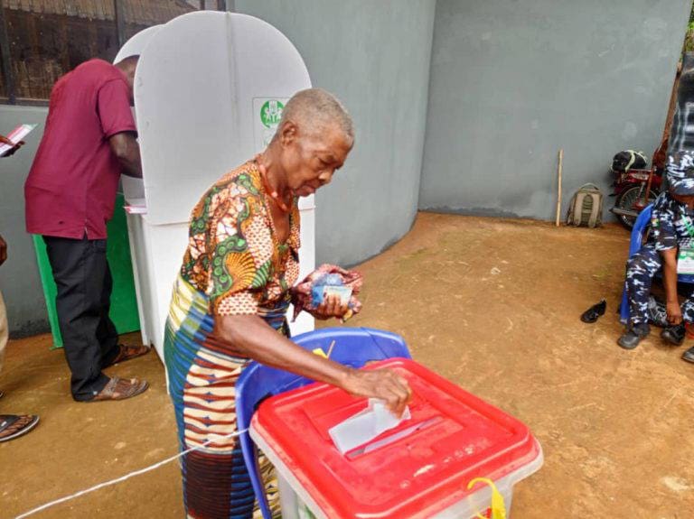 Anambra Residents Voting during Election
