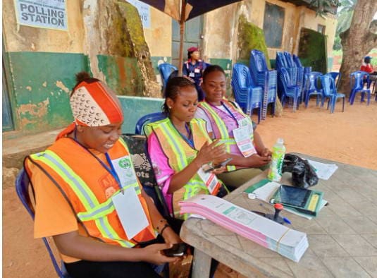 INEC Officials On duty during Anambra Election. Credit: Vanguard