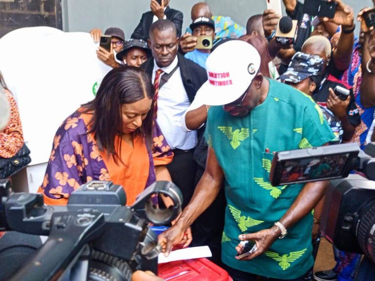 Governor Chukwuma Soludo voting. Credit: Vanguard