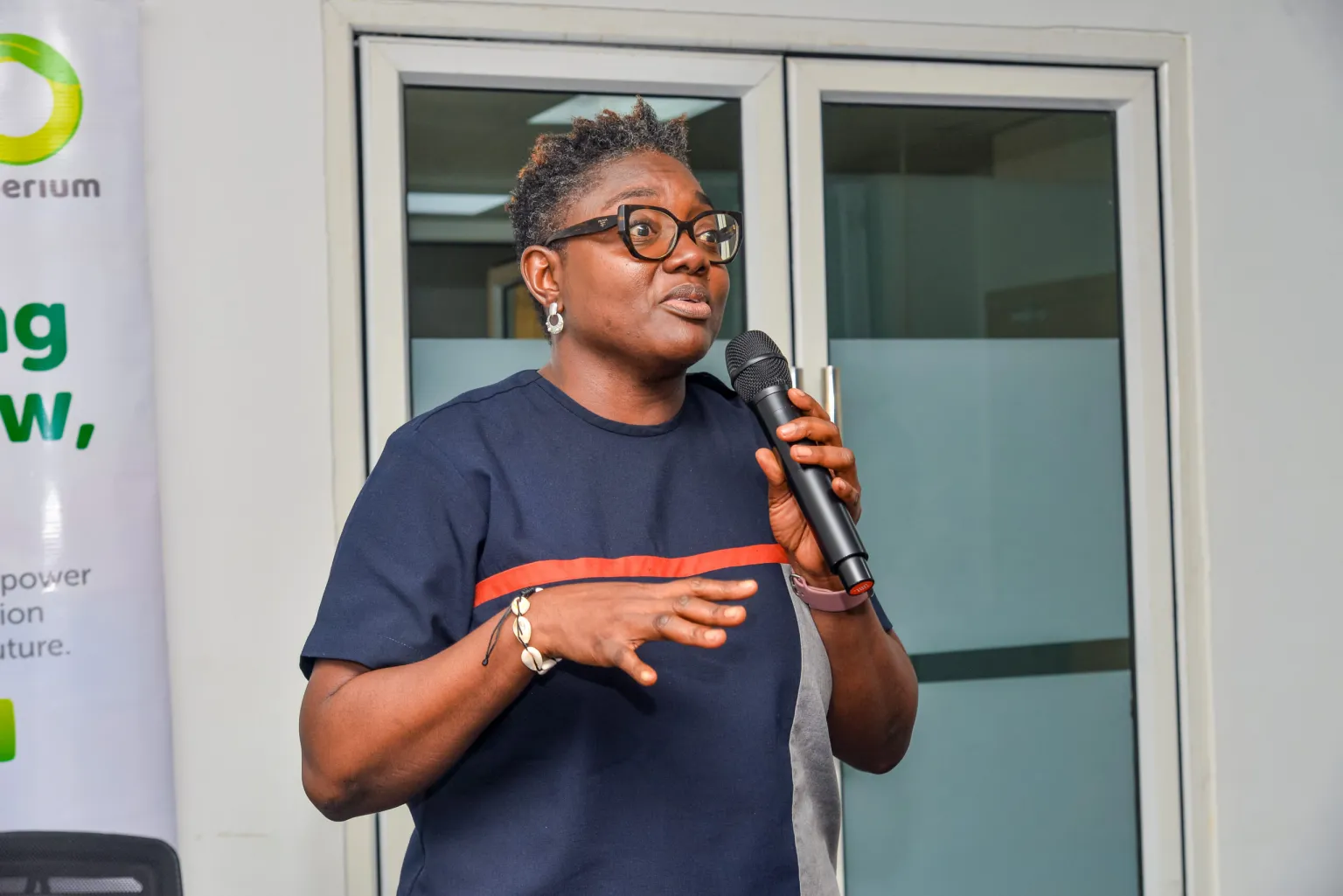 Chairperson of the Sustainability Working Group of Sterling Financial Holdings Company, Mrs. Bunmi Ajiboye