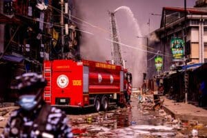 Christmas Day fire incident at Balogun Market