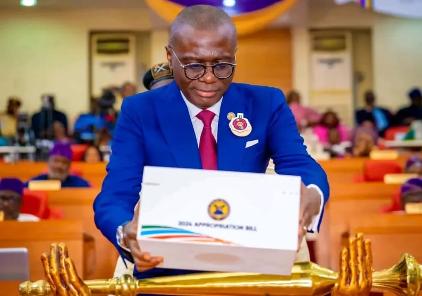 Sanwo-Olu, presenting Lagos State budget