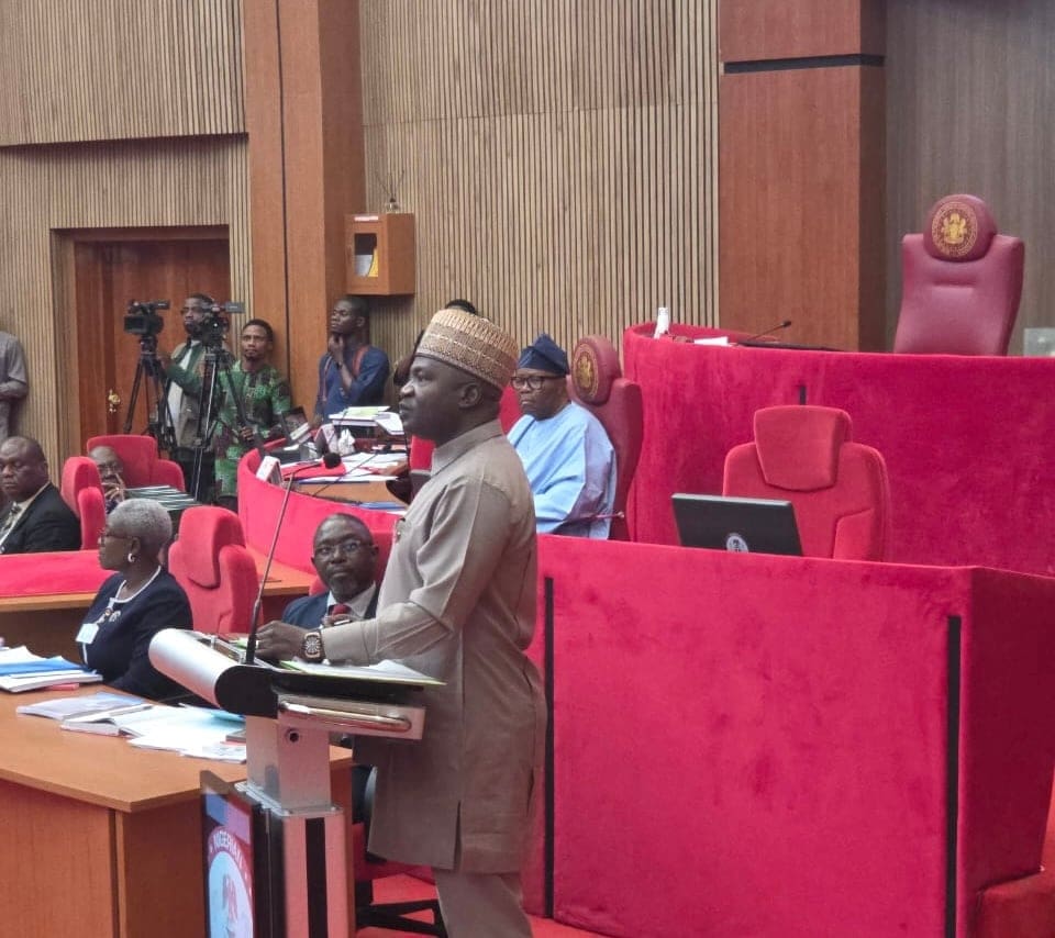 Moment ex-CDS Christopher Musa defends self for senate confirmation as defence minister