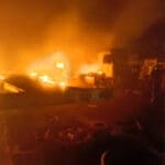 Fire Razes Building at Ikeja Computer Village