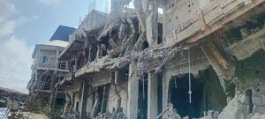 Some blocks of plazas demolished at the ASPAMDA section