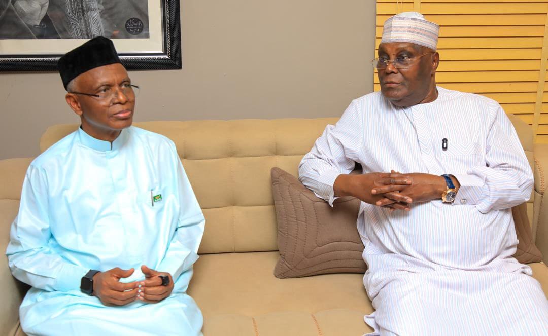 Atiku Abubakar and Mallam Nasir El-Rufai in closed door meeting