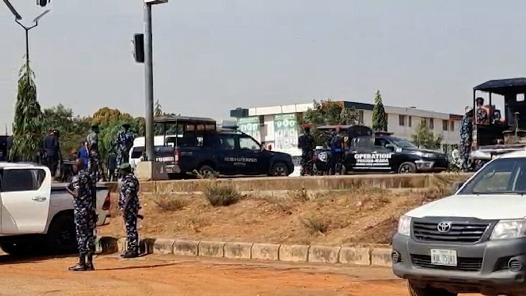 Heavy Security presence outside Kaduana Federal High Court