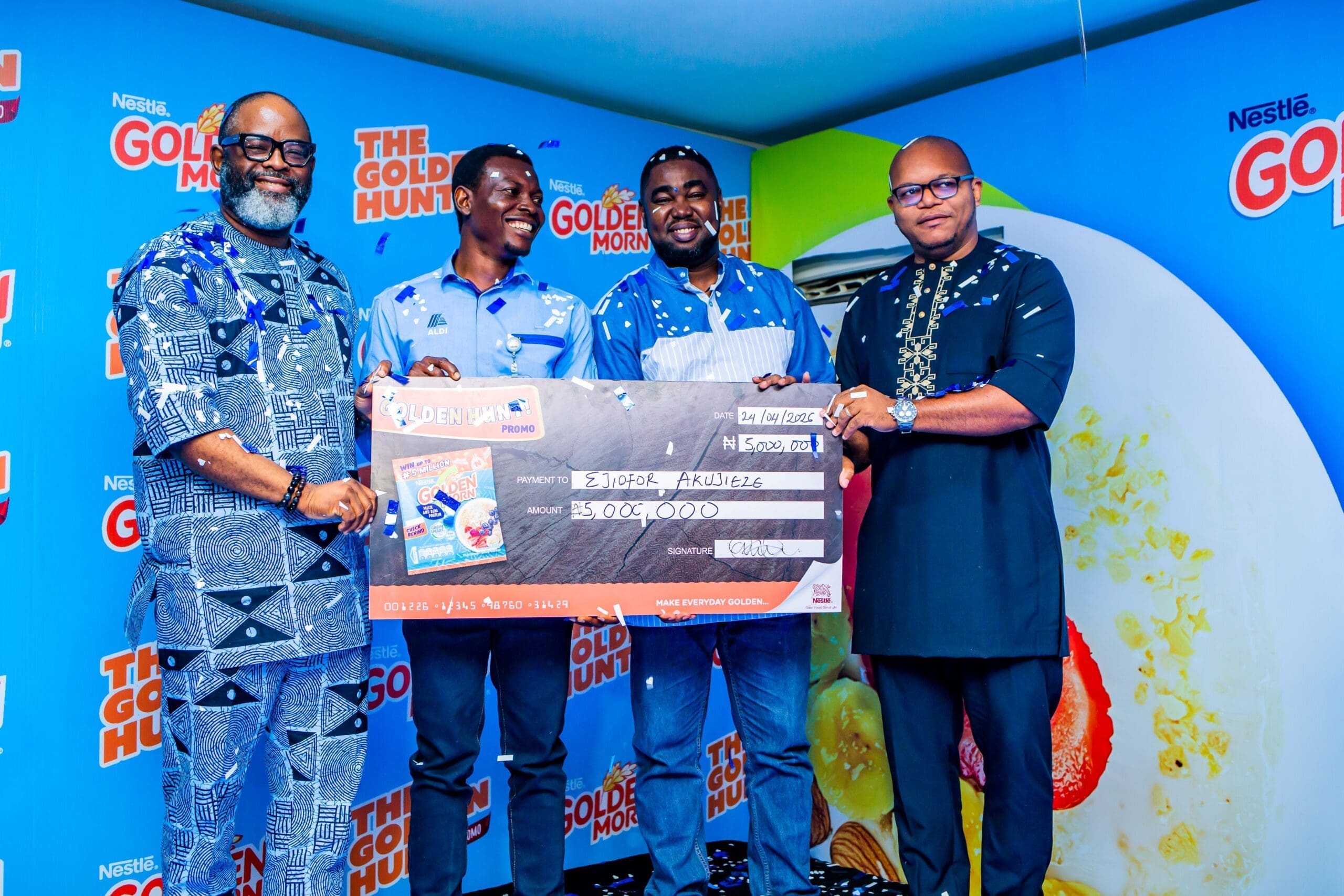Plateau Grocery Seller Hits ₦5m Jackpot in Nestlé’s Golden Morn Campaign