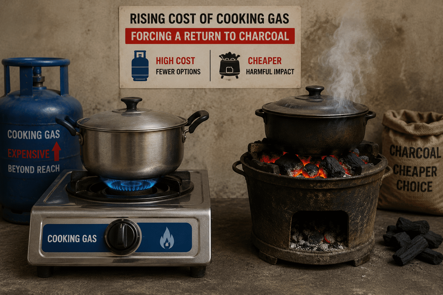 Clean Energy Drive Threatened as High Cost of Cooking Gas Forces Households to Seek Alternatives 
